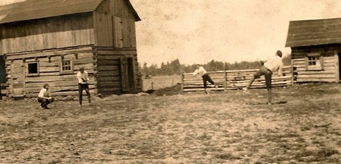 Playing Baseball on the Daggett, MI Farm
