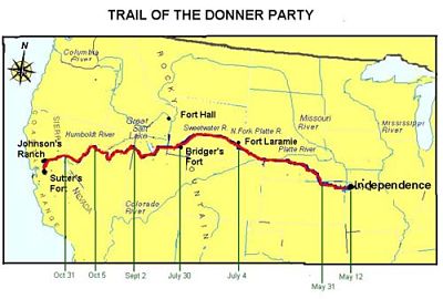 Donner Party Map