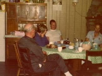 Visiting with family.