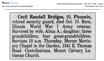 cecilbridgesobit